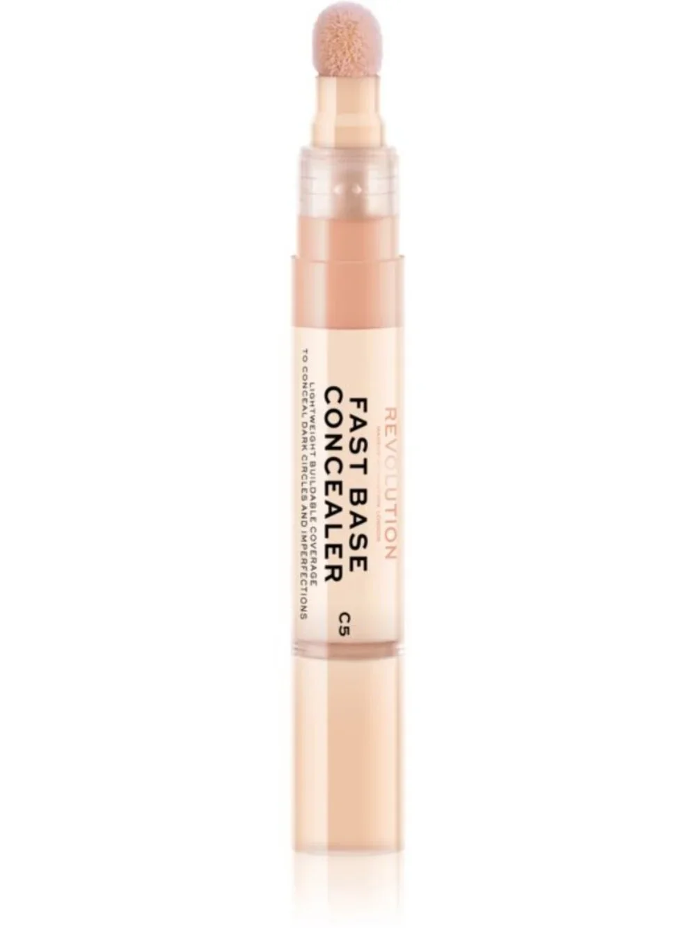 Revolution Fast Base Concealer – Lightweight Buildable Coverage, Shade C5